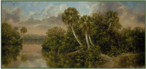 From oil painting: Florida Estuary
